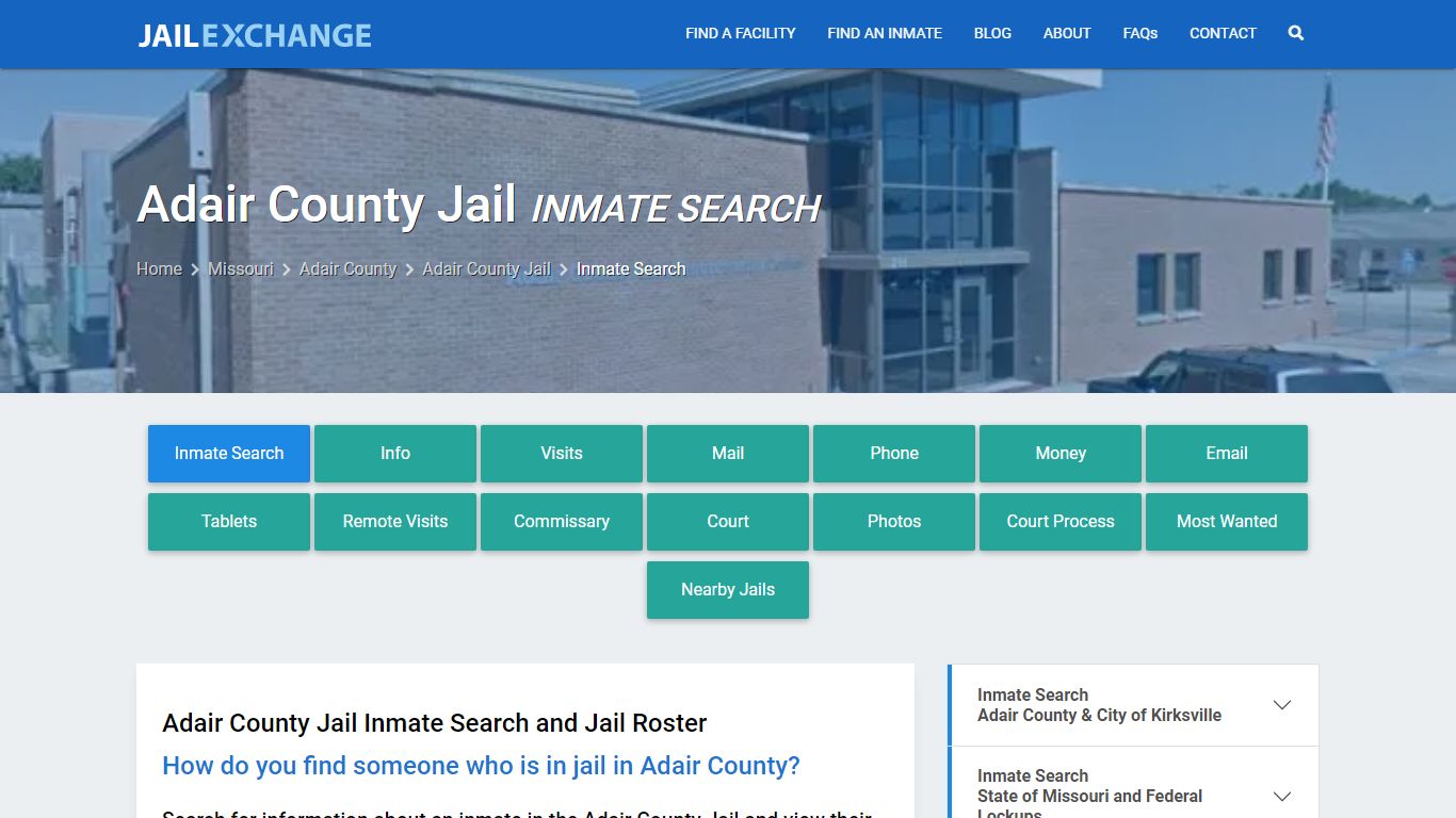 Adair County Jail Inmate Search - Jail Exchange